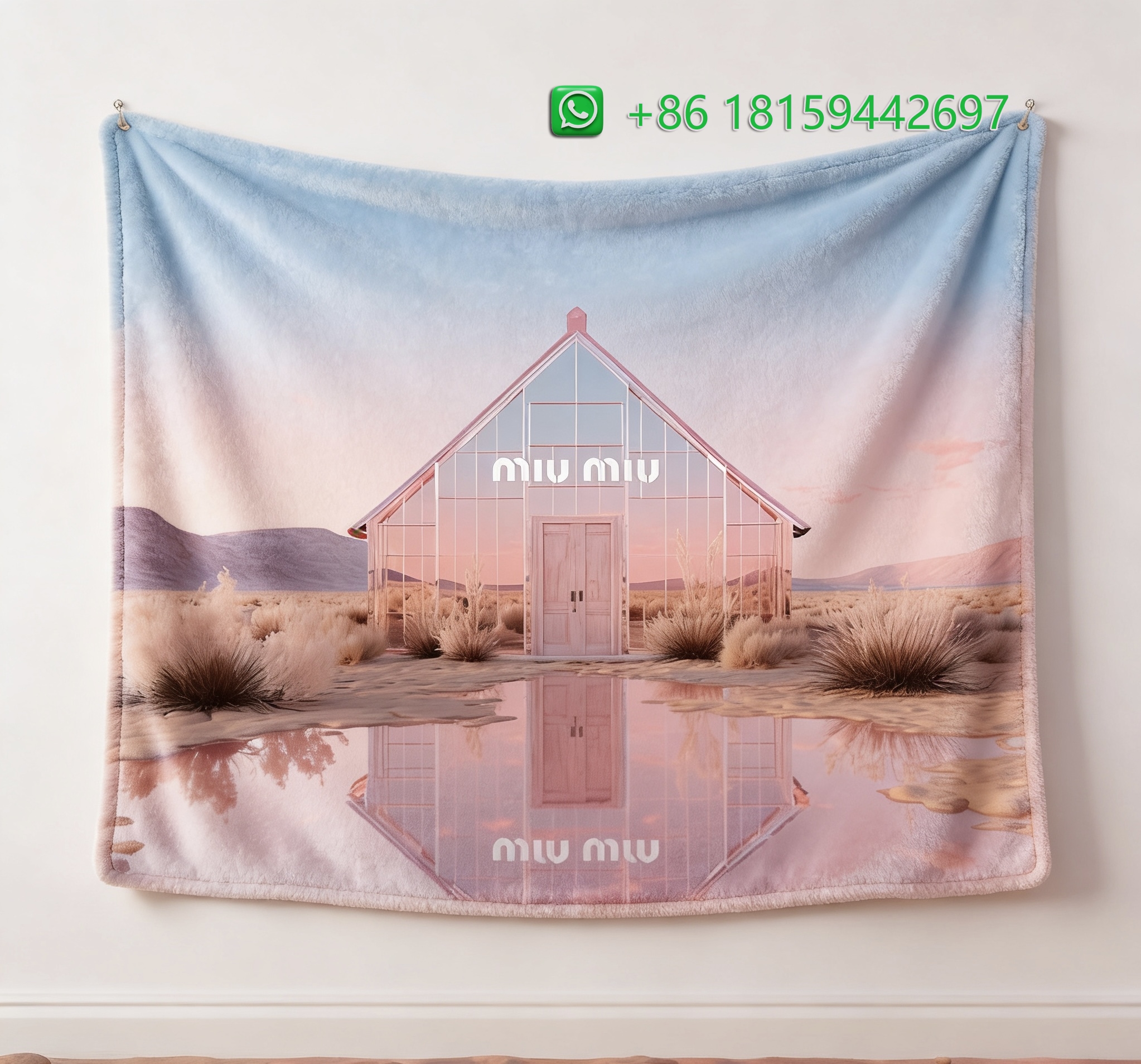 Miumiu Throw Blankets